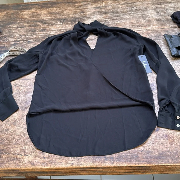 Lulus Elsie Black Long Sleeve Top size small - Picture 4 of 9